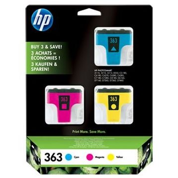 HP CB333EE 363 3 Renk Multipack Cyan-Magenta-Yellow Mavi-Kırmızı-Sarı Kartuş