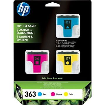 HP CB333EE 363 3 Renk Multipack Cyan-Magenta-Yellow Mavi-Kırmızı-Sarı Kartuş