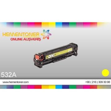 HP CC532A 304A Sarı Toner