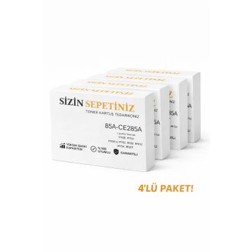 HP CE285A 85A 4 Adet Muadil Toner