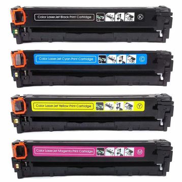 HP CE320A CE321A CE322A CE323A 128A Muadil Toner Set