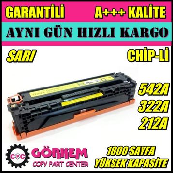 HP CE322A 128A Sarı Uyumlu Toner