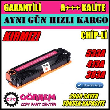 HP CE957A Kırmızı Muadil Toner