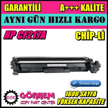 HP CF217A Çipli Toner