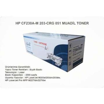 HP CF230A/M203/CRG 051 Muadil Toner