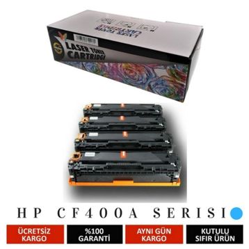 HP CF401A M252 M277 Mavi Muadil Toner