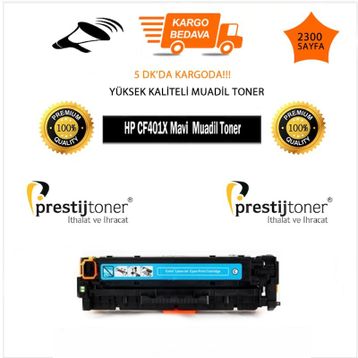 HP CF401X 201X Mavi Uyumlu Toner