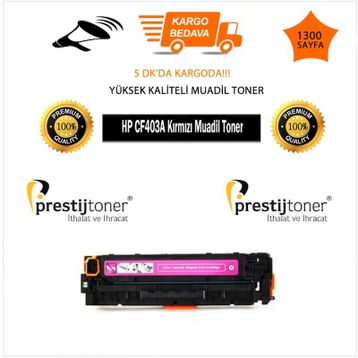 HP CF403A 201A Kırmızı Muadil Toner