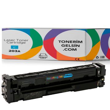 HP CF541A 203A Mavi Muadil Lazer Toner