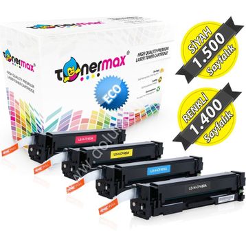 HP Color Laserjet Pro M252N CF400A Muadil Toner Set