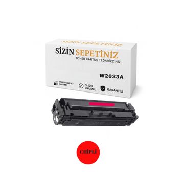 HP Color LaserJet Pro M454dn 2100 Sayfalık Çipli Kırmızı Muadil Toner