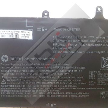 HP Elitebook Folio 1040 G1 J7G18UP Laptop Batarya