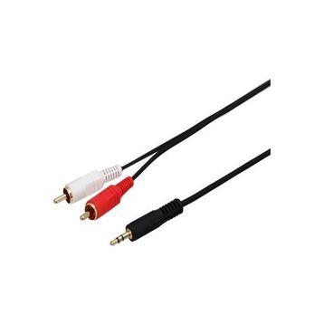 HP HP029GBBLK3TW Aux 3.5 mm to 2RCA 3.0 m Kablo
