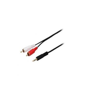 HP HP029GBBLK3TW Aux 3.5 mm to 2RCA 3.0 m Kablo