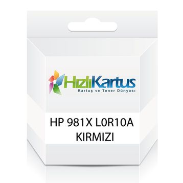 HP L0R10A 981X Kırmızı Yüksek Kapasite Muadil Kartuş