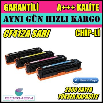 HP M377DW Sarı Muadil Toner