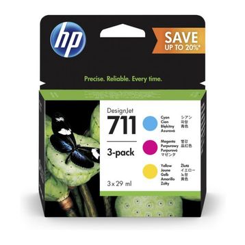 HP P2V32A 711 3'lü 29 ml Mavi/Kırmızı/Sarı Kartuş