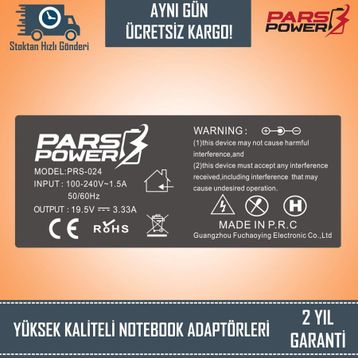 HP Pavilion 15-CC105NT 2PR71EA Uyumlu Notebook Adaptör