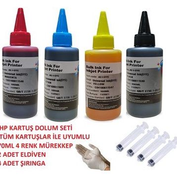 HP PERFECTİON Deskjet 2630 2632 2633 2620 Uyumlu Kartuş Dolum Seti