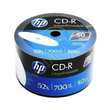 HP Printable CD-R 700Mb 80dk 52x50'li Shrink Boş CD