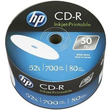 HP Printable CD-R 700Mb 80dk 52x50'li Shrink Boş CD