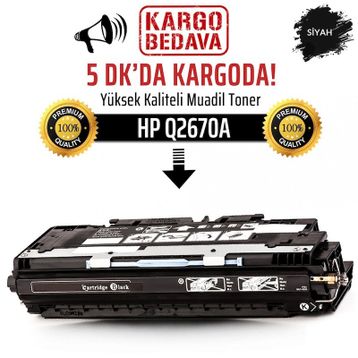 HP Q2670A Siyah Muadil Toner