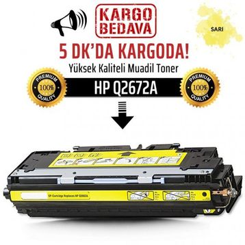 HP Q2672A 309A Sarı Muadil Toner