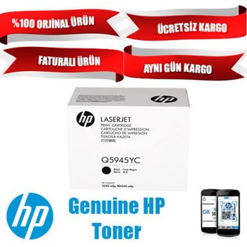 HP Q5945YC Siyah Toner