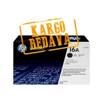 HP Q7516A-16A 5200 Siyah Muadil Toner