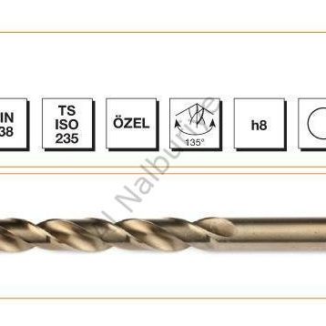 Hss E-Din 338 8mm Altın Matkap Ucu