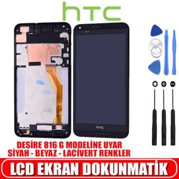 HTC Desire 816F Siyah Dokunmatik LCD Ekran