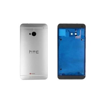 Htc One M7 Gümüş Uyumlu Kasa Kapak