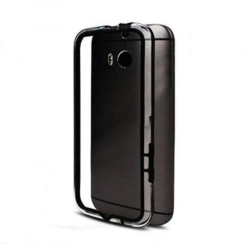 HTC One M8 Siyah Bumper Çerçeve Kılıf