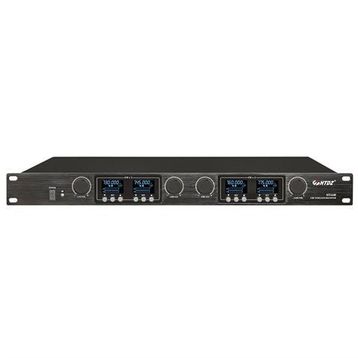 HTDZ HT-640 Receiver 4 Kanal Telsiz Mikrofon Alıcı Ünitesi