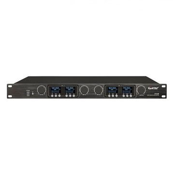 HTDZ HT-640 Receiver 4 Kanal Telsiz Mikrofon Alıcı Ünitesi