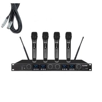 HTDZ HT-640 Receiver 4 Kanal Telsiz Mikrofon Alıcı Ünitesi