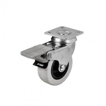 Hts 254 52 mm Tablalı Döner Frenli Mobilya Tekeri