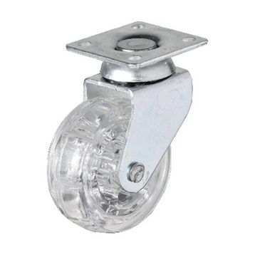 Hts 325 Şeffaf Makaralı Tablalı 50x20 mm 4 Adet Mobilya Tekeri