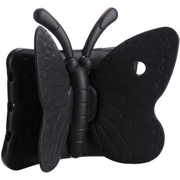 HTstore Apple iPad 10.2 2021 9. Nesil Zore Butterfly Standlı Tablet Siyah Kılıf