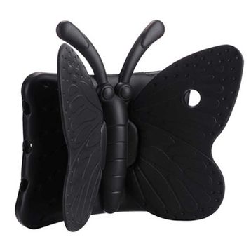 HTstore Apple iPad 10.2 2021 9. Nesil Zore Butterfly Standlı Tablet Siyah Kılıf