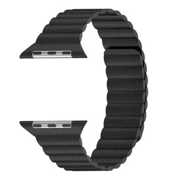 HTstore KRD-09 Apple Watch 40 mm Siyah Deri Kordon