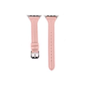 HTstore KRD-28 Pembe Apple Watch 42 mm Deri Kordon