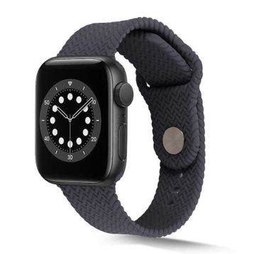 HTstore KRD-37 Gri Silikon Apple Watch 44 mm Kordon