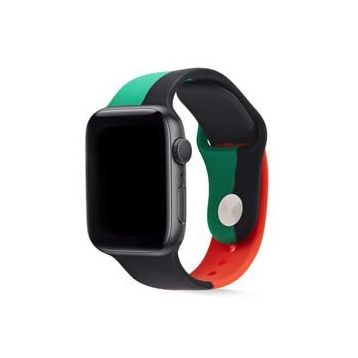 HTstore KRD-39 Siyah Silikon Apple Watch 38 mm Kordon