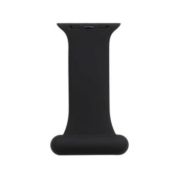 HTstore KRD-44 Siyah Silikon Apple Watch 38 mm Kordon