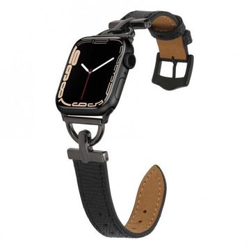 HTstore KRD-53 Deri Apple Watch 7 45 mm Kordon