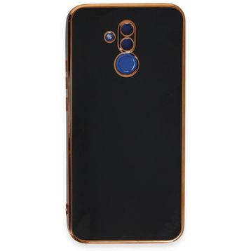 Huawei Mate 20 Lite Volet Silikon Siyah Kılıf