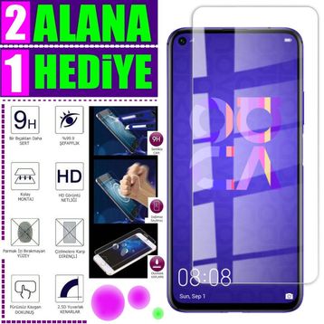 Huawei Nova 5T Kamera Temperli Ekran Koruyucu Uyumlu Kırılmaz Cam