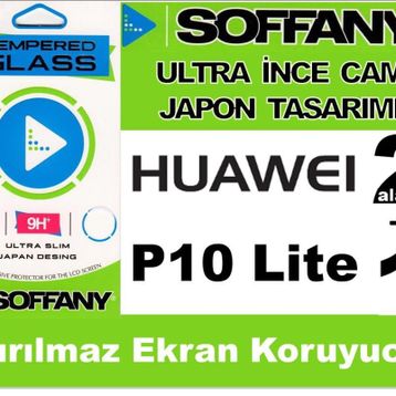 Huawei P10 Temperli Cam Ekran Koruyucu