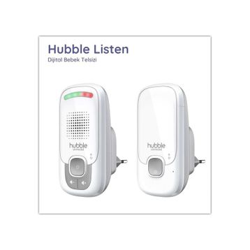 Hubble 50C35137923N1 Listen Dijital Beyaz Bebek Telsizi